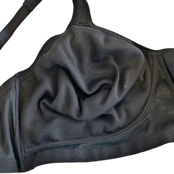 Avenue Body Pure Wireless Back Smoother Unlined Bra SZ 42DD in Black - Picture 2 of 7